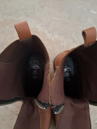 Botines marrones con cremallera