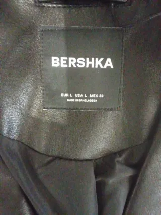 Chaqueta cuero Bershka Talla L