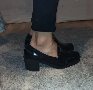 Zapatos de tacón negros talla 38