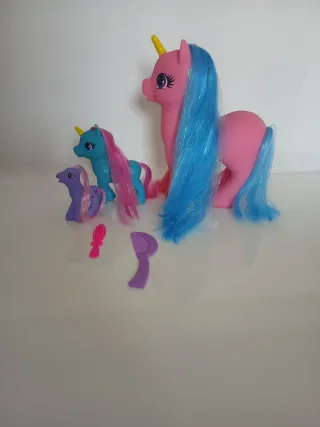 Lote de 3 ponis con accesorios