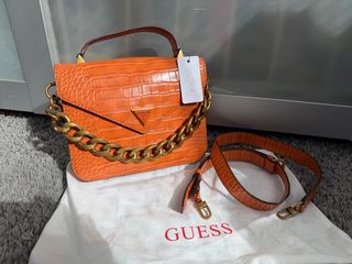 Bolso Guess Naranja Cocodrilo