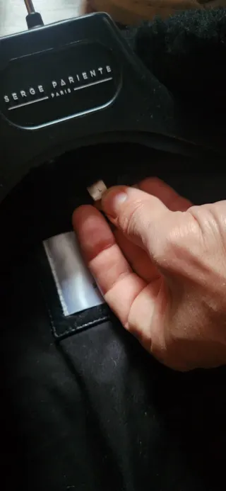 Chaqueta Negra piel auténtica hombre Talla L