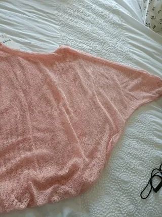 Blusa rosa talla única