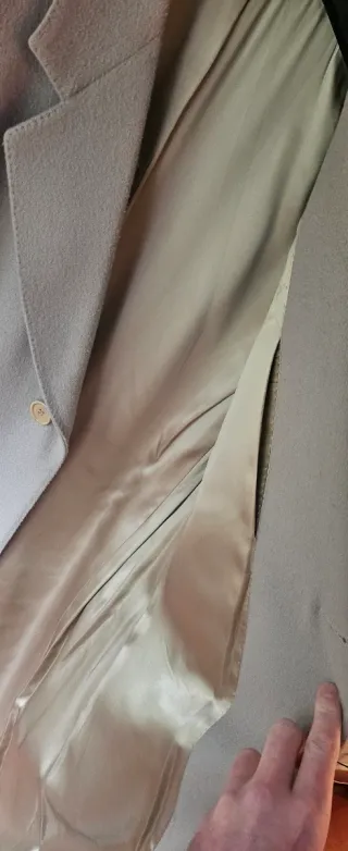 Abrigo Canali Beige Talla 48/50