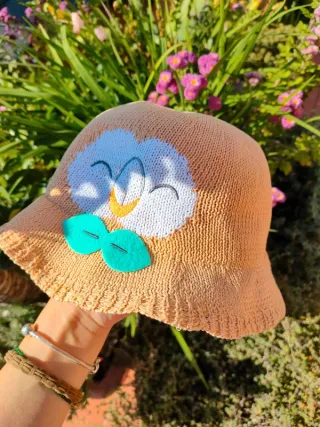 Rowlet Pokémon Straw Hat