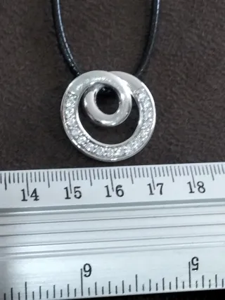 Colgante plata con circonitas