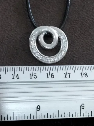 Colgante plata con circonitas