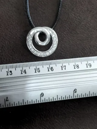 Colgante plata con circonitas