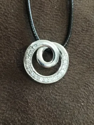 Colgante plata con circonitas