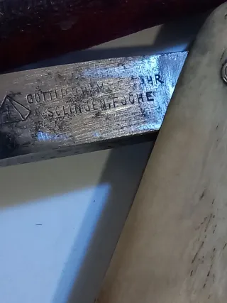 Navaja de afeita Gottfifb Hammesfahr antigua