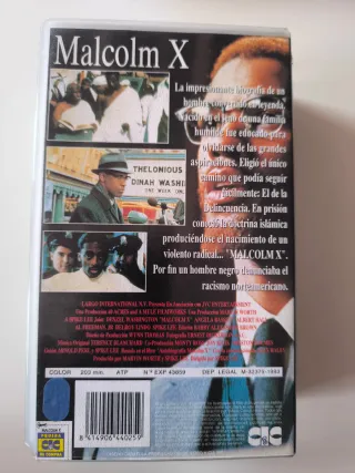 VHS Malcolm X Denzel Washington
