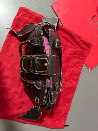 Bolso Vintage Carolina Herrera Marrón