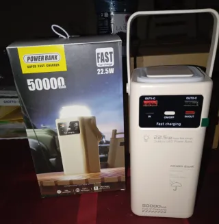 Batería Externa 50000 mAh Carga Rápida 22.5W