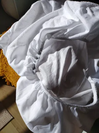 3 protectores para colchón de cuna 60x120 cm