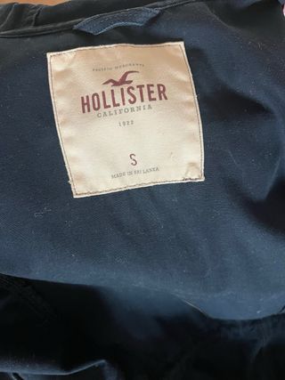 Chaqueta Hollister azul marino entretiempo