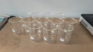12 vasos precipitados 250ml para laborarorio