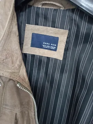 Cazadora de cuero para caballero