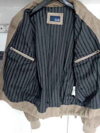 Cazadora de cuero para caballero