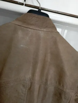 Cazadora de cuero para caballero