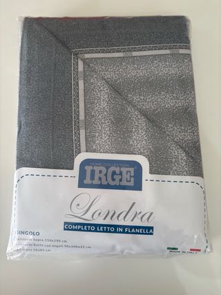 Completo letto flanella singolo IRGE Londra