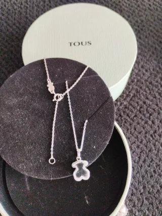 Collar y Colgante Tous Osito Plata. Original