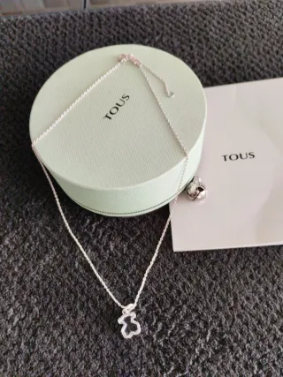 Collar y Colgante Tous Osito Plata. Original