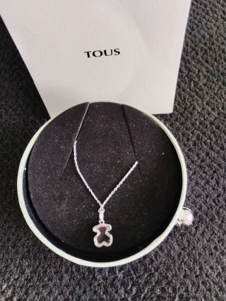 Collar y Colgante Tous Osito Plata. Original