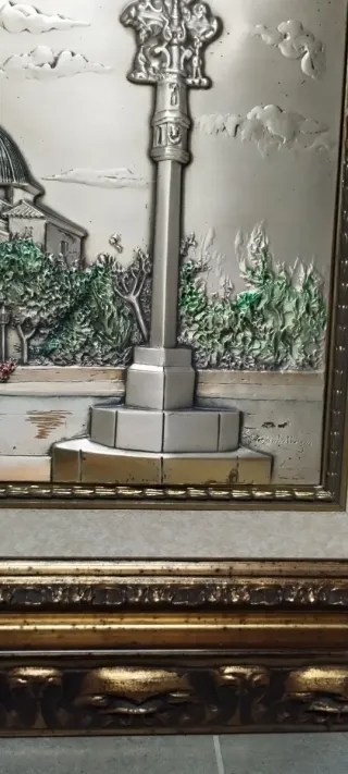 Grabado Plata Ermita Lidon Marco exterior 52x42