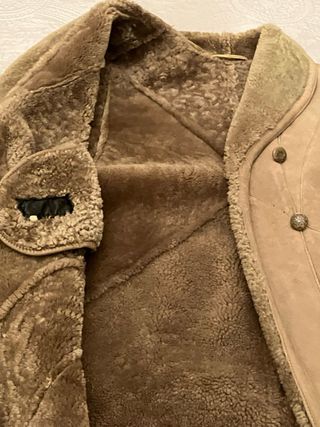 Giaccone montone rovesciato vintage anni '80