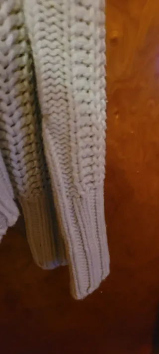 Maglione uomo beige,cerniera da cambiare.