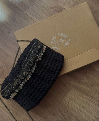 Bolso de fiesta negro BOBO