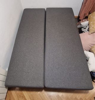 Sofá Cama Gris Tela