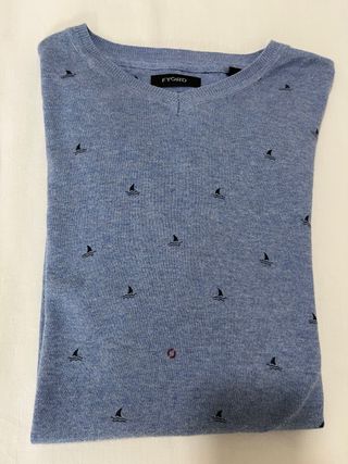 Jersey Fyord hombre azul tiburones