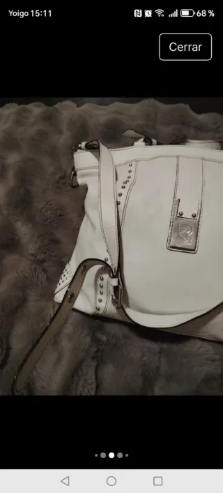 Bolso Piel Vacuno Robert Pietri Blanco