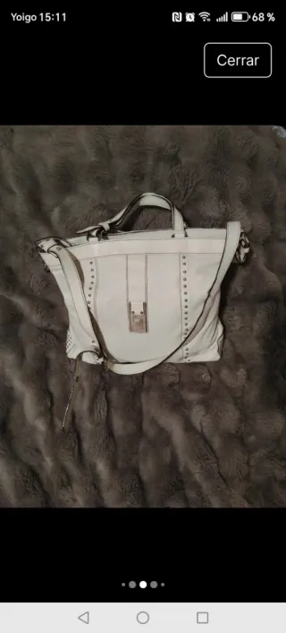 Bolso Piel Vacuno Robert Pietri Blanco