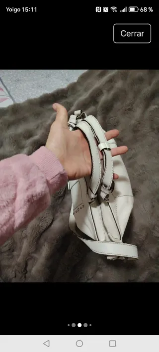 Bolso Piel Vacuno Robert Pietri Blanco