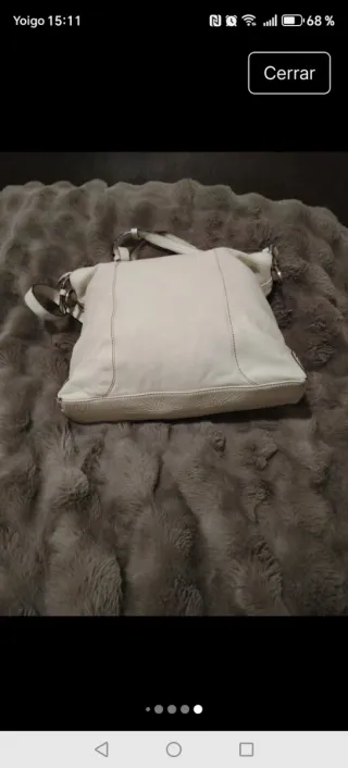 Bolso Piel Vacuno Robert Pietri Blanco