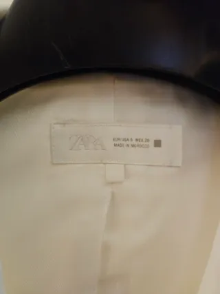 Completo giacca e pantaloni Zara donna bianco