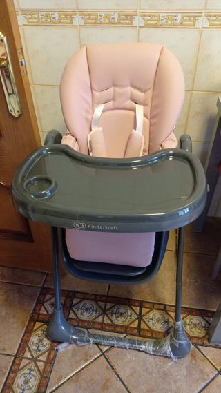 Trona Kinderkraft Bebé Ajustable Rosa