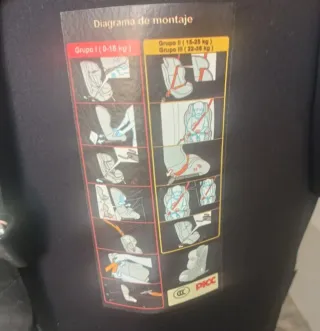 Silla de coche para bebé negra