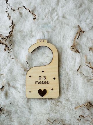 Separadores Roupa Bebé Madeira 7 Peças