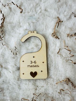 Separadores Roupa Bebé Madeira 7 Peças