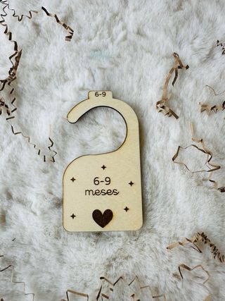 Separadores Roupa Bebé Madeira 7 Peças