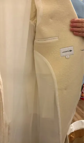 Cappotto  Originale Lacoste 100% Lana