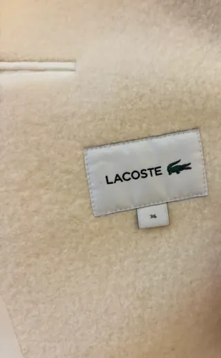 Cappotto  Originale Lacoste 100% Lana