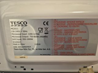 MICROONDAS ACERO INOXIDABLE CON GRILL