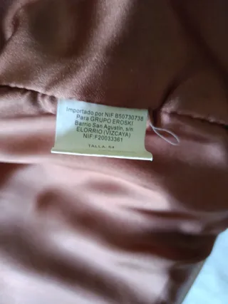 Chaquetón de piel Simplicity Marrón Talla 54