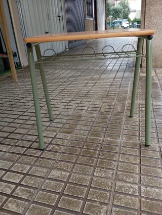 Pupitre escolar madera y metal
