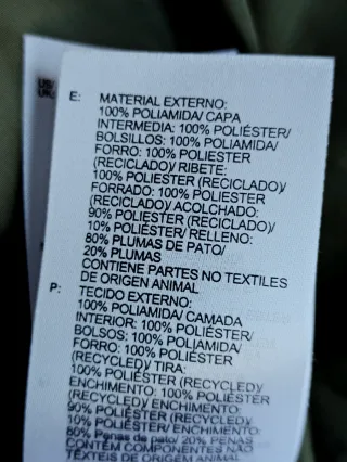 Chaqueta Adidas Plumón Nueva Plumífero PlumaDePato