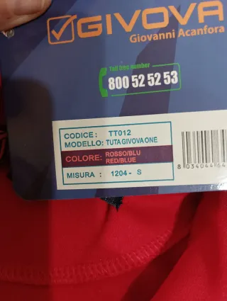 Tuta Givova One tg. S